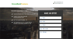 Desktop Screenshot of greenrushventures.com